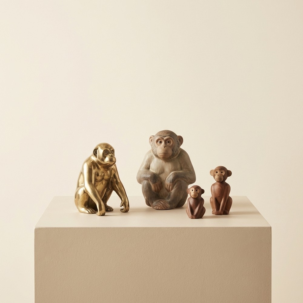 Статуэтки обезьян
