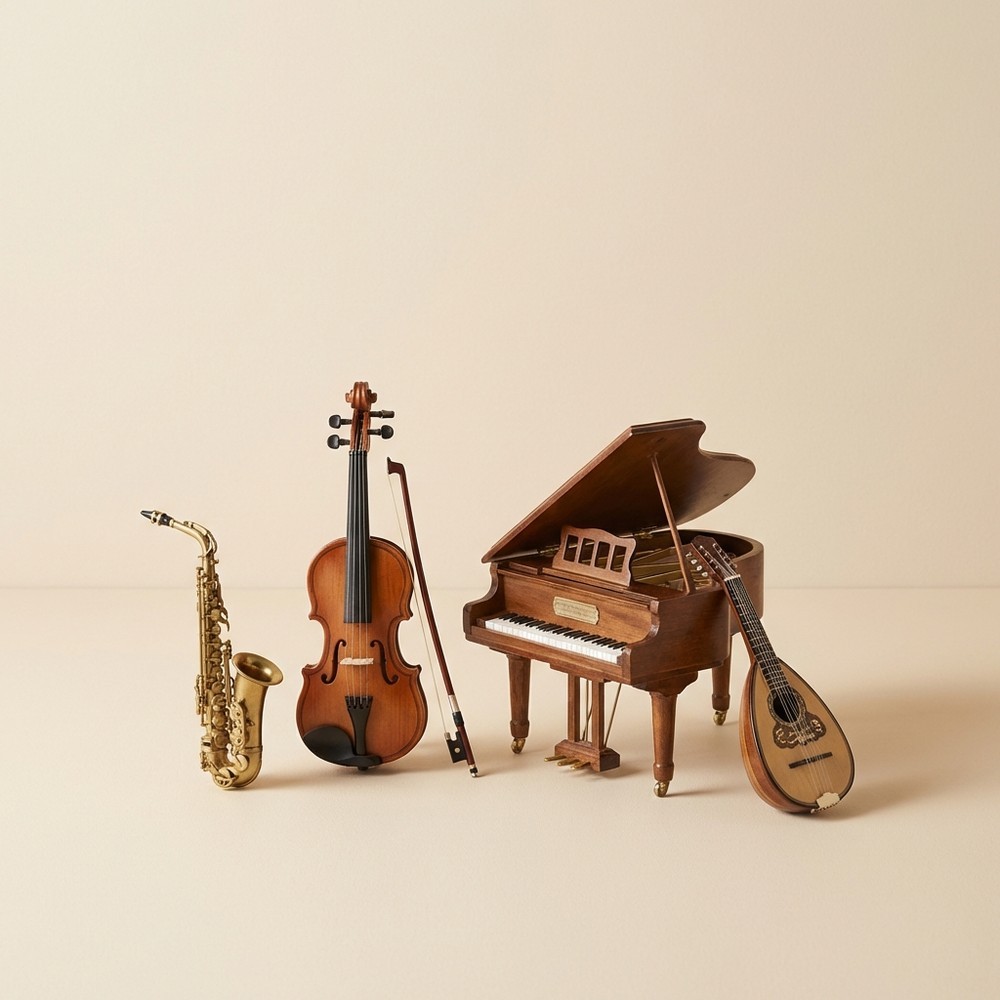 Музыкальные инструменты в миниатюре