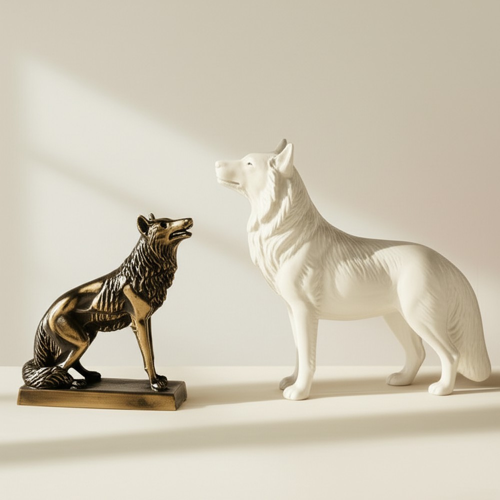 Статуэтки волков