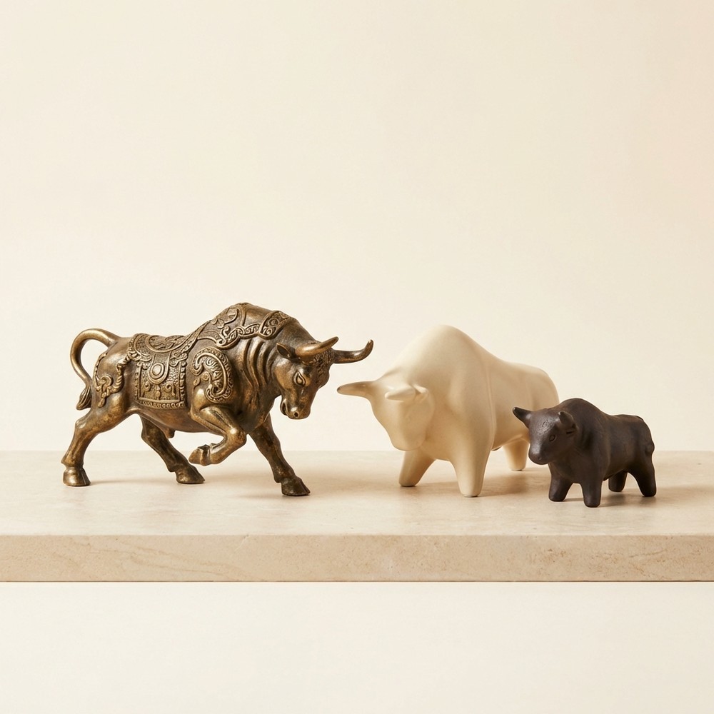 Статуэтки быков