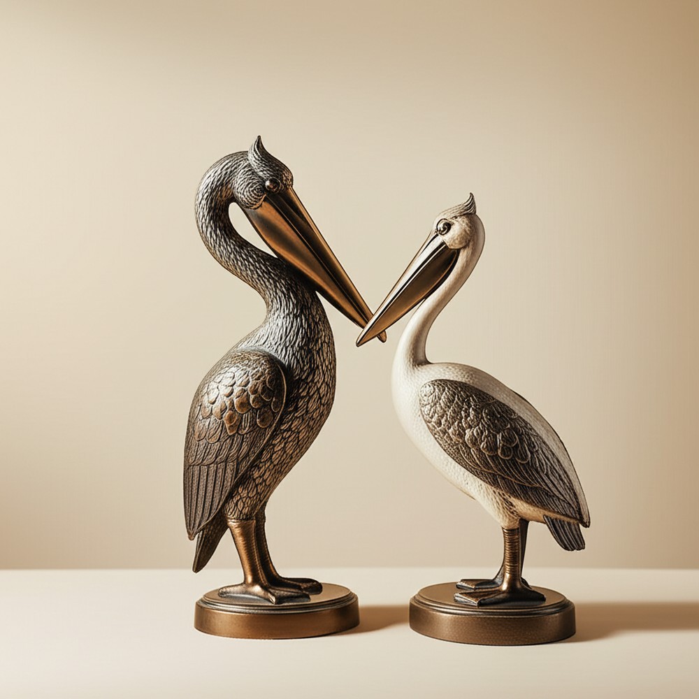 Статуэтки пеликанов