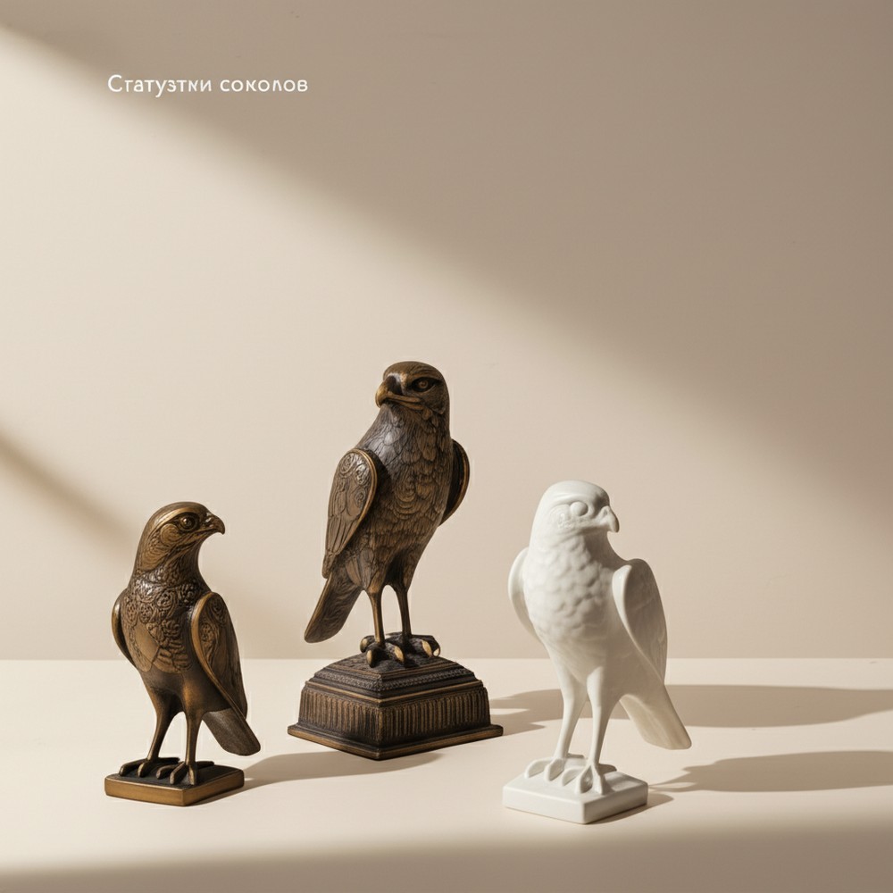 Статуэтки соколов