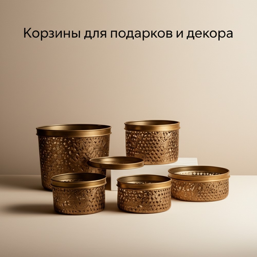 Корзины для подарков и декора