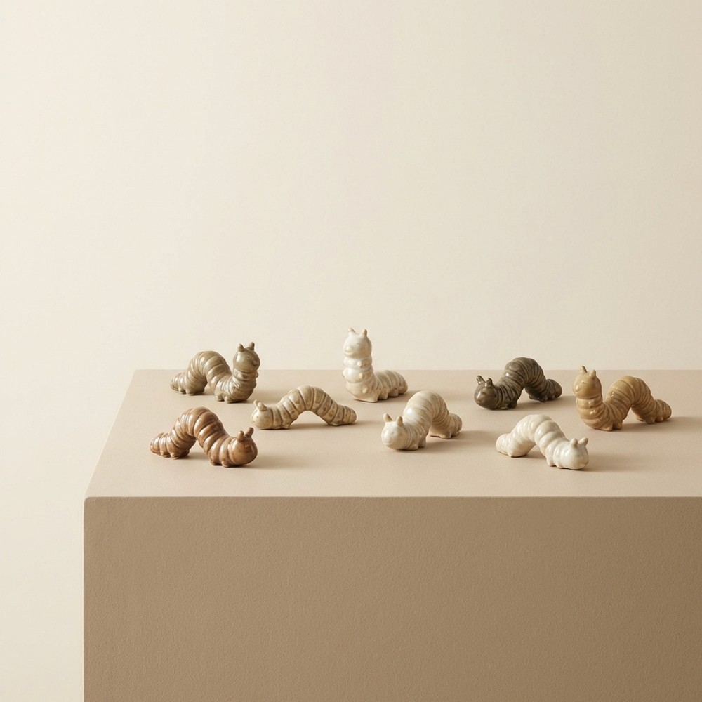 Фигурки гусениц