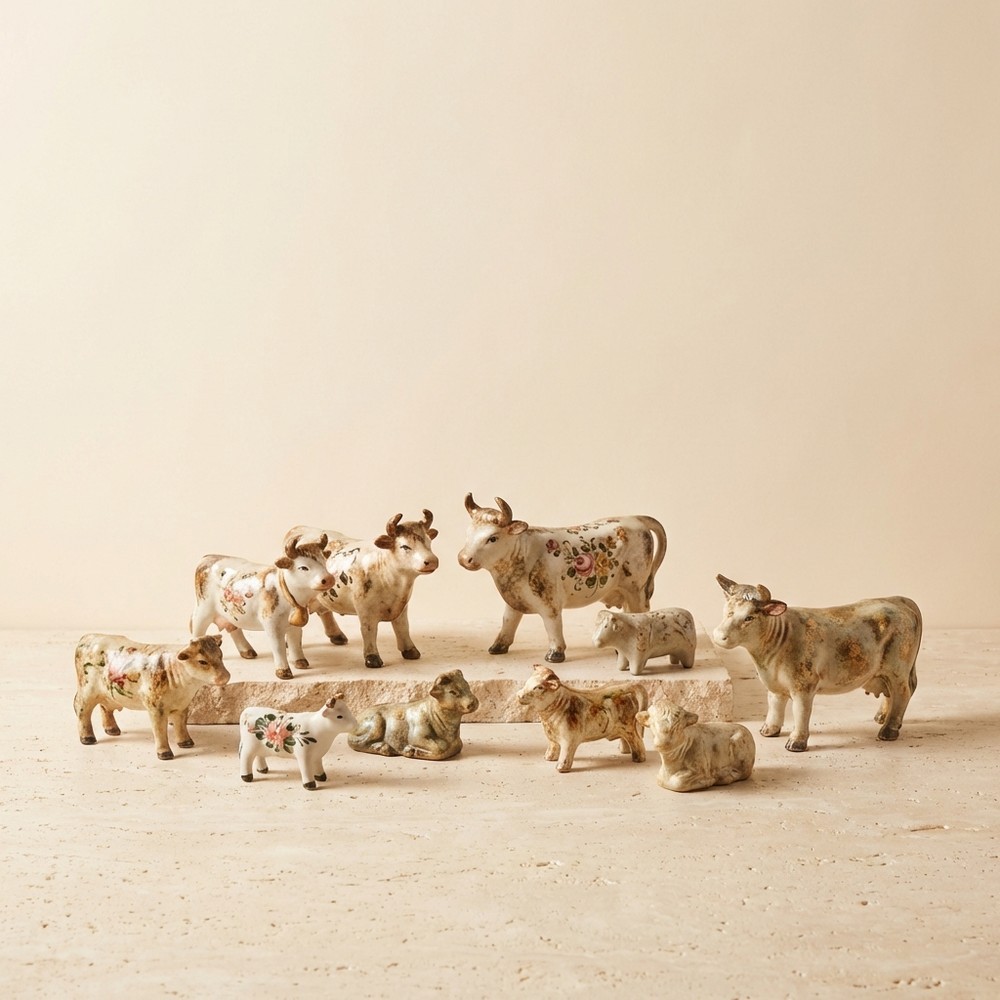 Садовые фигурки коров