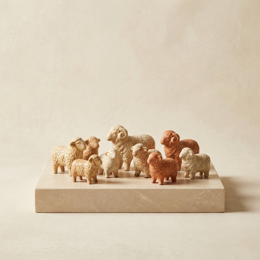 Садовые фигурки овец