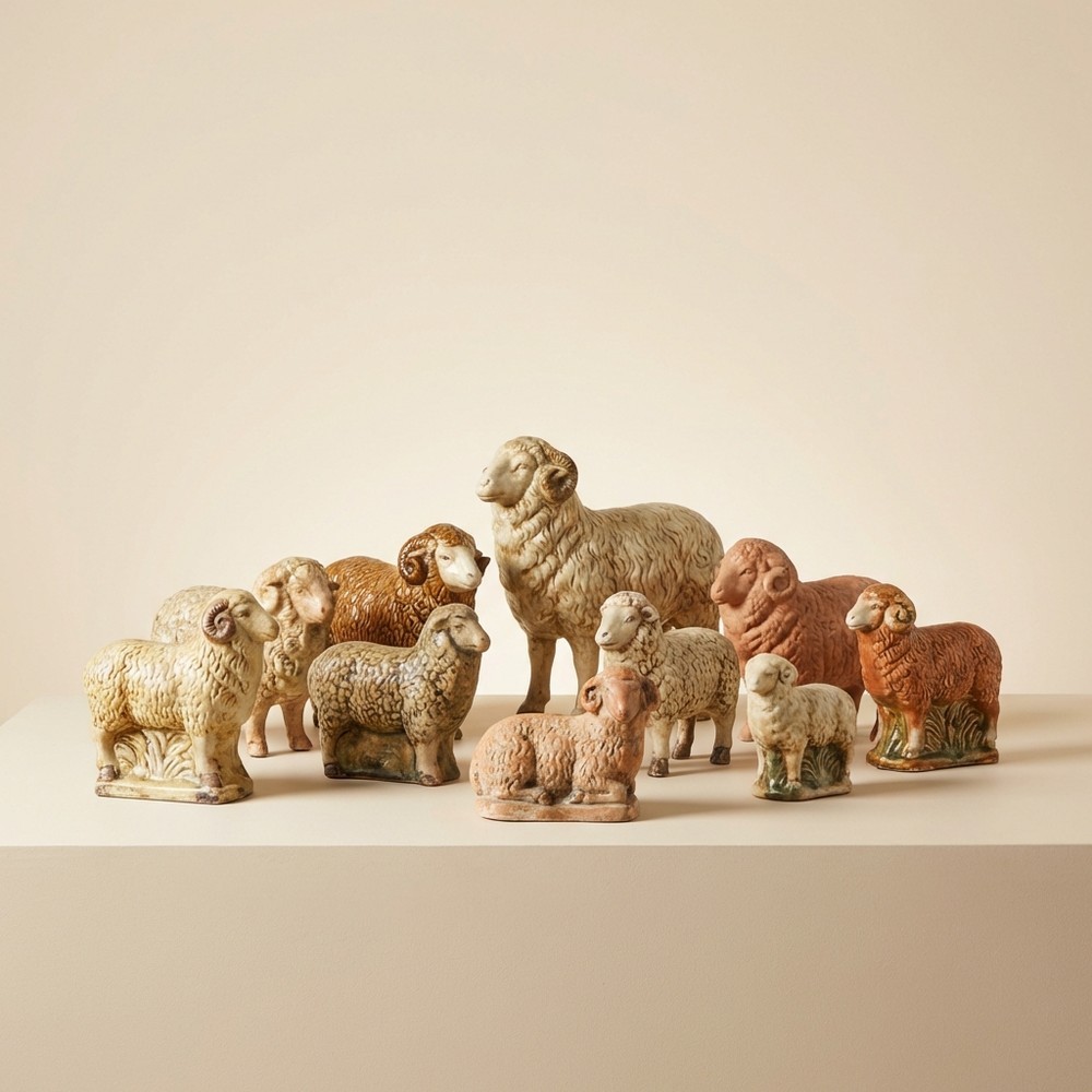 Садовые фигурки баранов