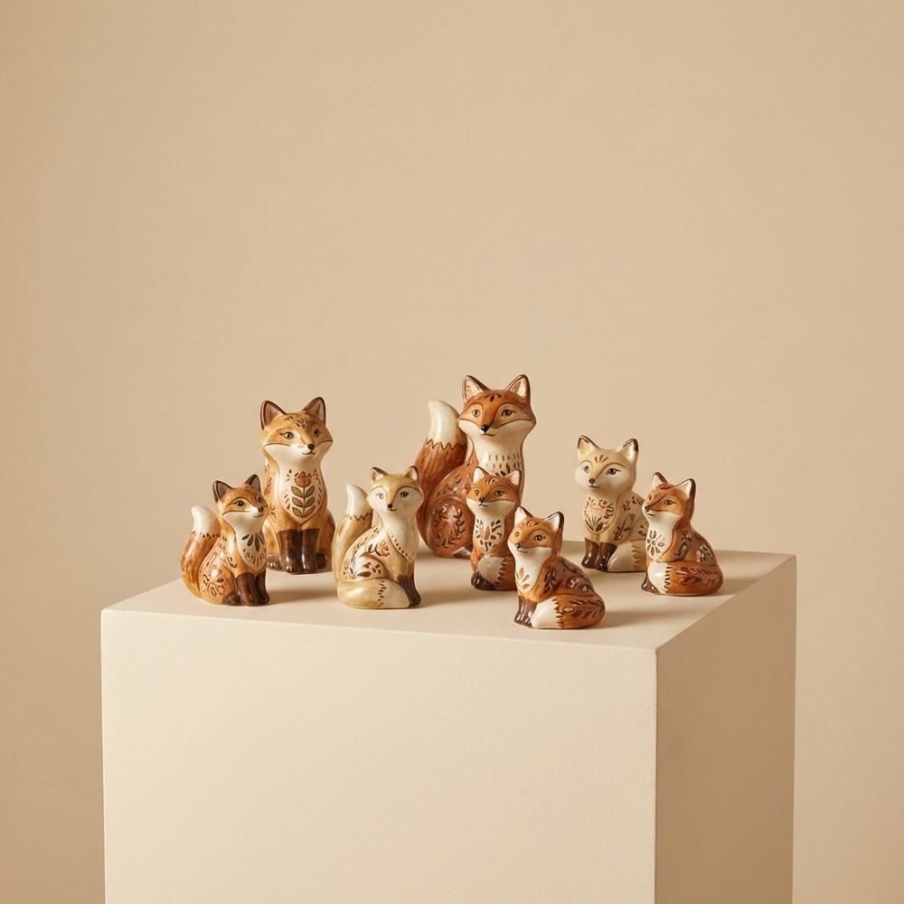 Садовые фигурки лис