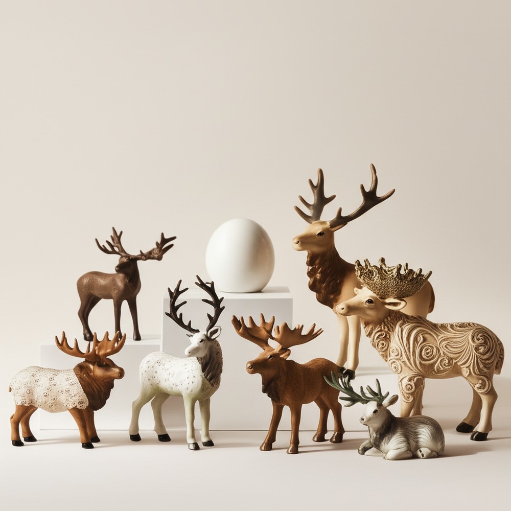 Садовые фигурки лосей