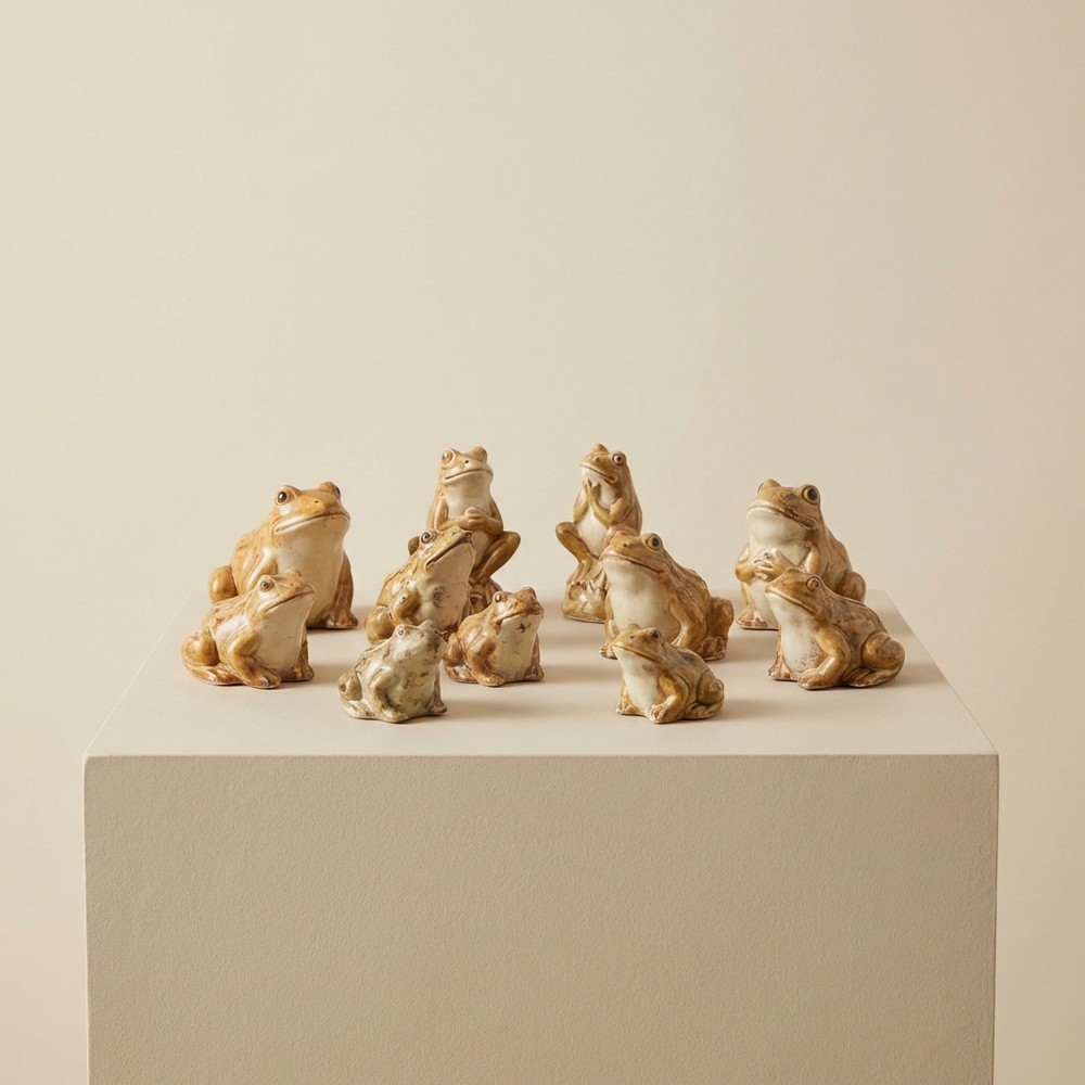 Садовые фигурки лягушек