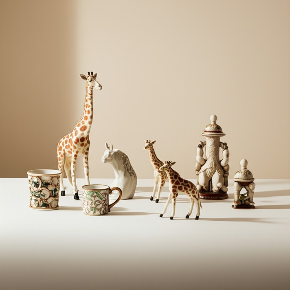 Садовые фигурки жирафов