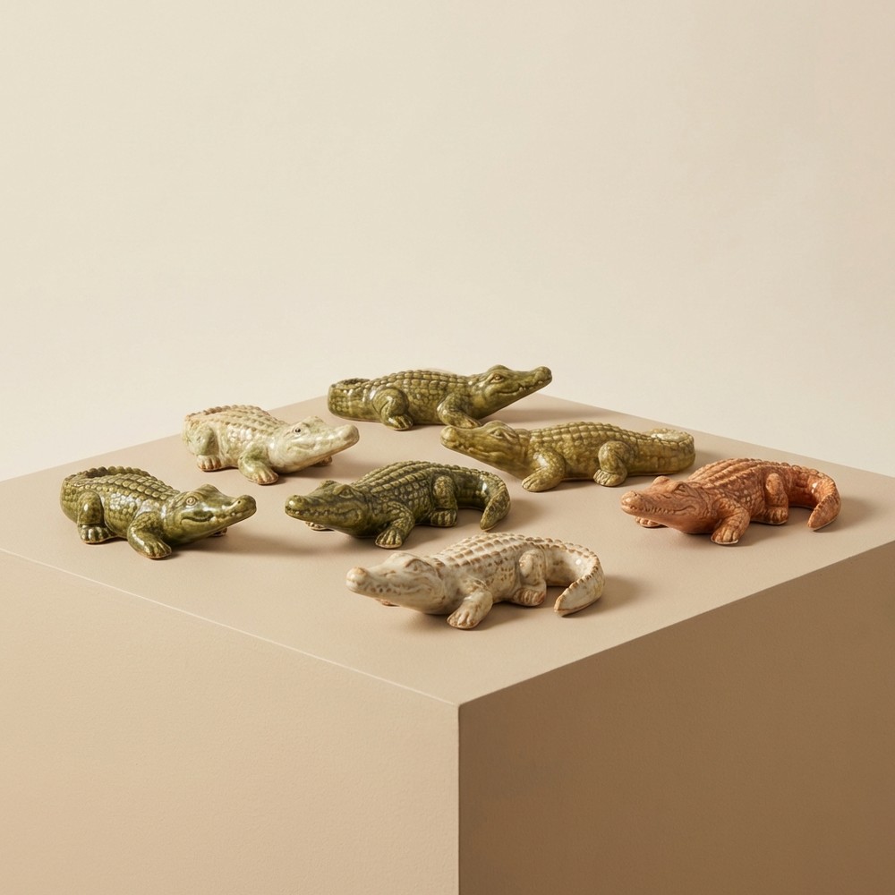 Садовые фигурки крокодилов