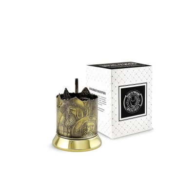 Подстаканник латунный "Богатырская застава"