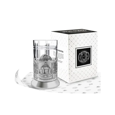 Набор для чая посеребренный "Владимир"