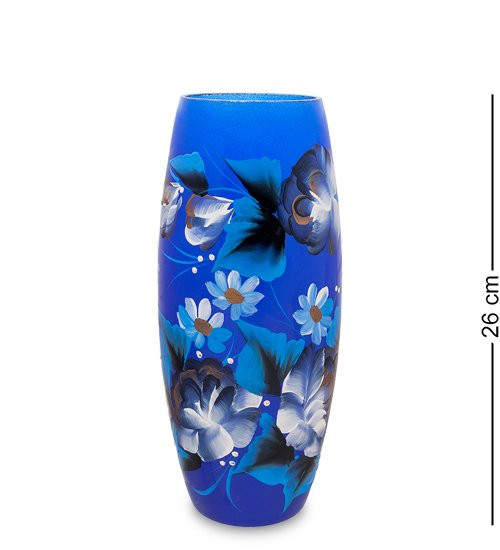 VZ-584 Ваза стеклянная "Жостово" h-260