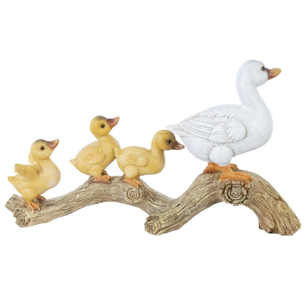 Фигурка декоративная "Утка с утятами", L24 W7 H13,5 см