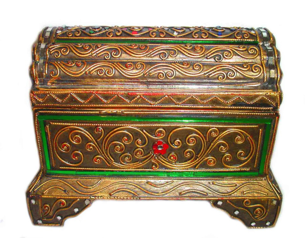 Шкатулка h17 L20 w12cм инкрустация