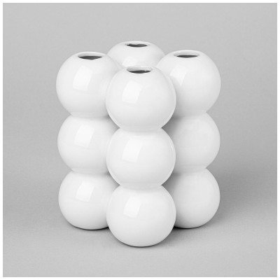 Ваза 9,2*9,2*11,9 см Цвет: Белый