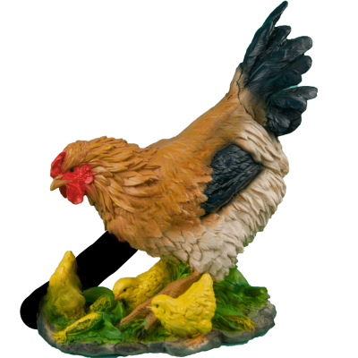 Садовая фигура "Курочка с цыплятами" 