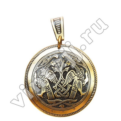 Подвеска "Ястребы у Древа Жизни"