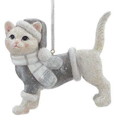 Фигурка декоративная подвесная "Кошка", 2в., L11 W4 H10