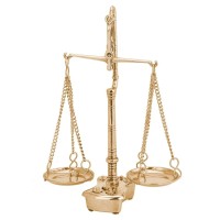 Декоративные весы с гирьками "Золотое сечение"