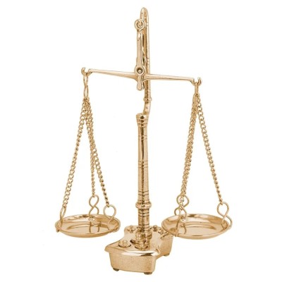 Декоративные весы с гирьками "Золотое сечение"