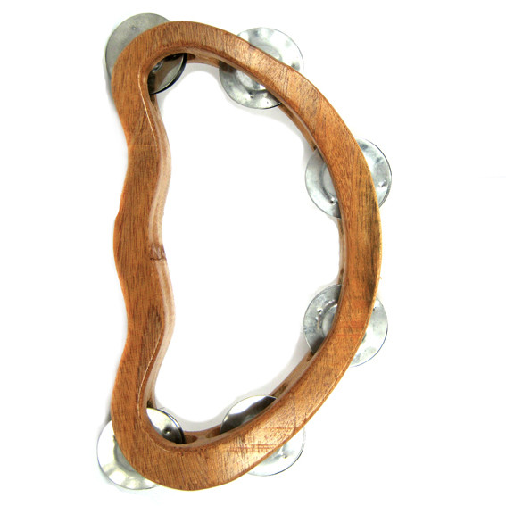 Тамбурин, дерево 22х13см