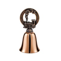 Колокольчик "Паровоз" медный с чернением