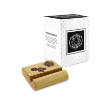 Подставка  для телефона малая "Новогодняя 5"  медная с чернением