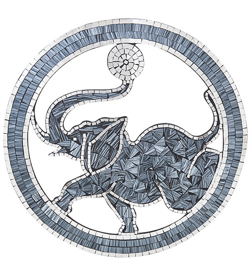 48-006-04 Панно "Слон" (мозаика, о.Бали)