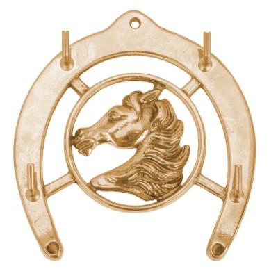 Настенная вешалка "Подкова с лошадью"