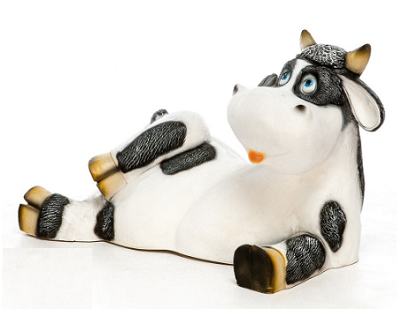 Декоративная садовая фигурка "Озорная Бурёнка"