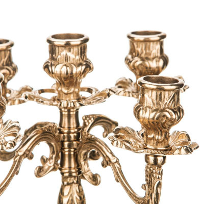 ПОДСВЕЧНИК 5-ТИ РОЖКОВЫЙ ДИАМЕТР=21 СМ ВЫСОТА=18 СМ