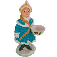 Декоративная садовая фигурка "Снегурочка в кокошнике"