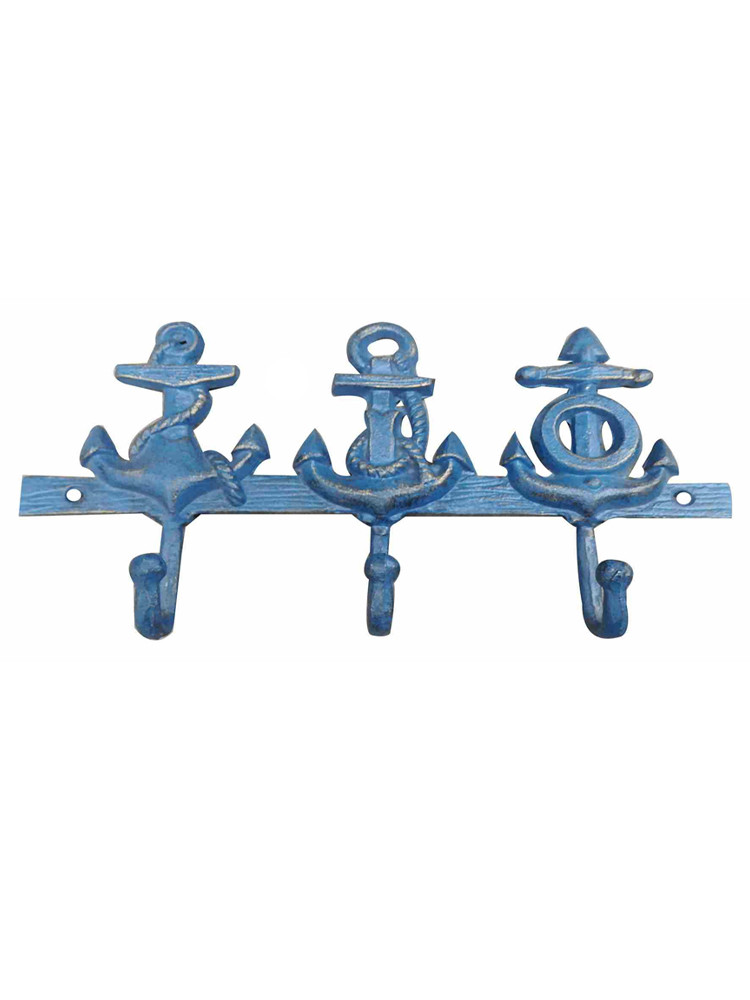 Вешалка настенная Якоря, 3 крючка