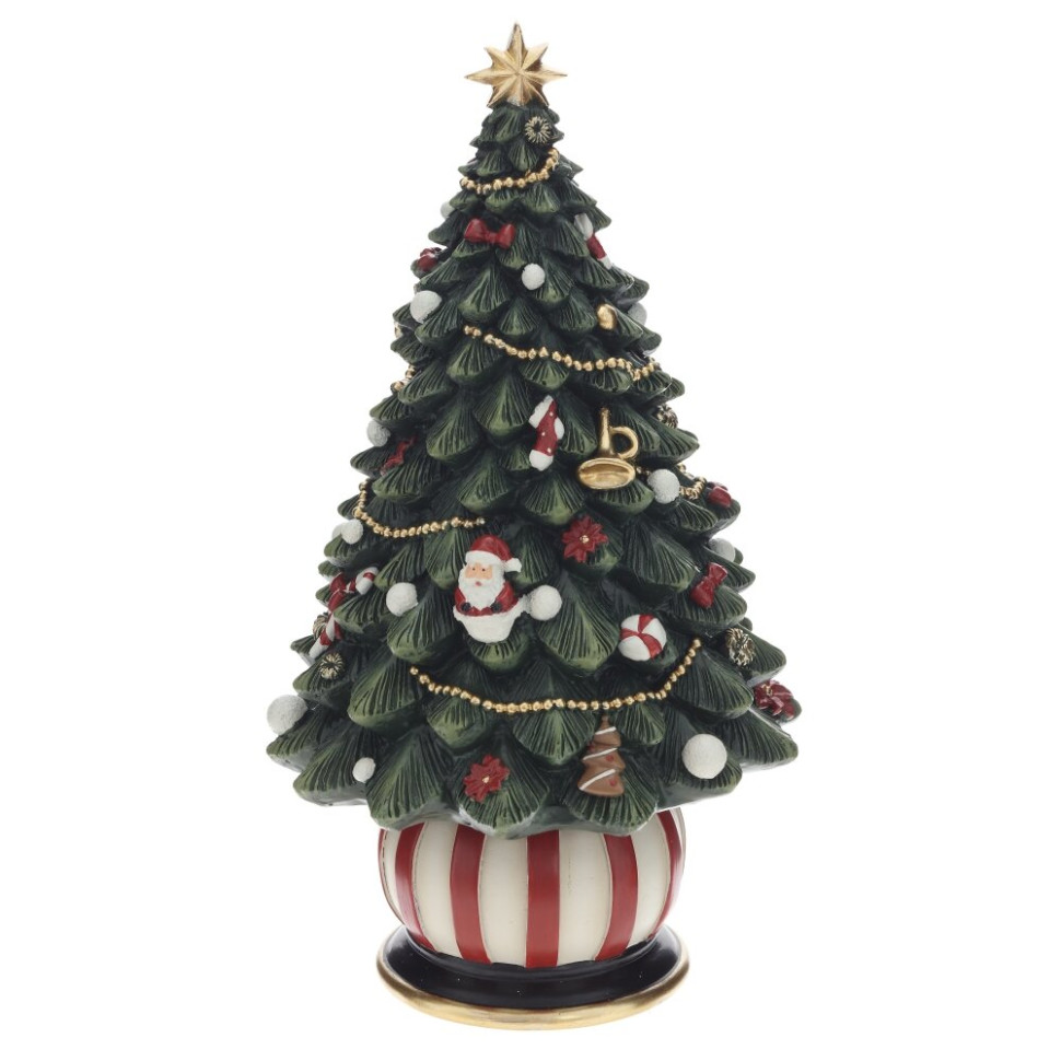 Фигурка декоративная "Ёлка" (муз, движ), L12,5 W12,5 H22,5 см Фигурка декоративная "Ёлка" (муз, движ), L12,5 W12,5 H22,5 см