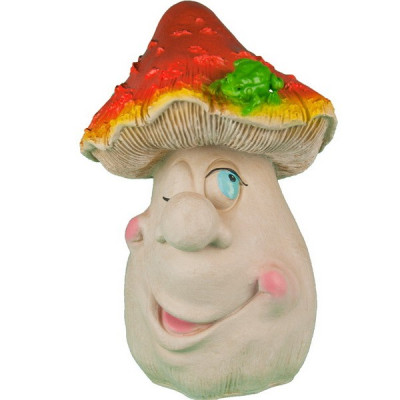 Декоративная садовая фигурка "Подмигивающий гриб"