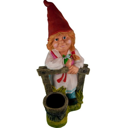 Декоративная садовая фигурка "Крестьянка с ведром" Декоративная садовая фигурка "Крестьянка с ведром"