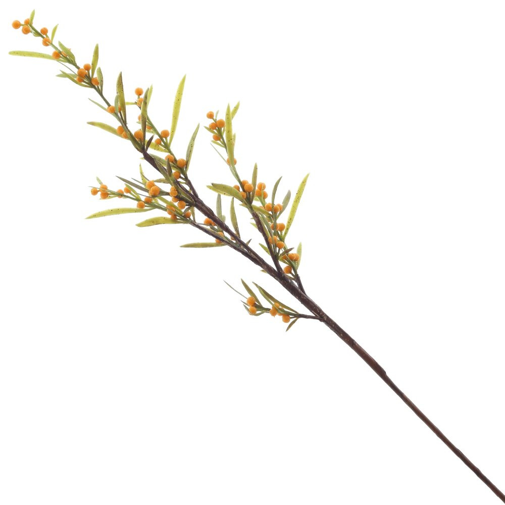 Цветок искусственный "Облепиха", L16 W16 H67 см