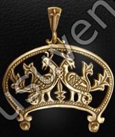 Лунница "Пара мирных птиц"