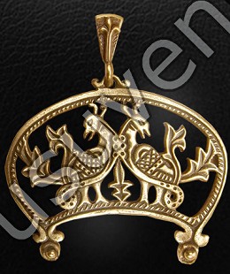 Лунница "Пара мирных птиц"