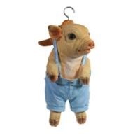 Декоративная садовая фигурка "Свинка на вешалке"                  