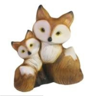 Декоративная садовая фигурка "Две лисички"             