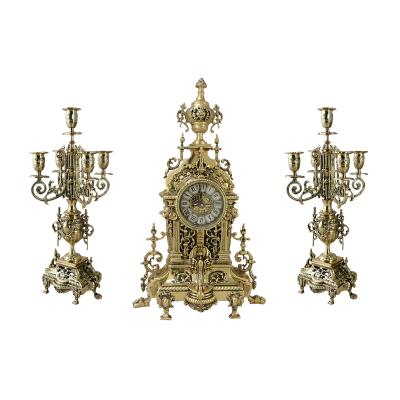 Каминные часы с канделябрами "AHS"