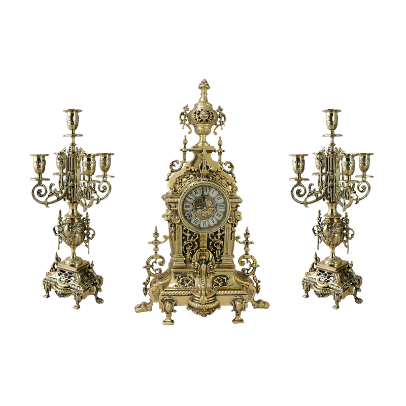 Каминные часы с канделябрами "AHS"