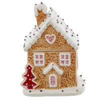 Конфетница "Пряничный дом", 400 мл, L10,5 W10,5 H16 см, 2в.