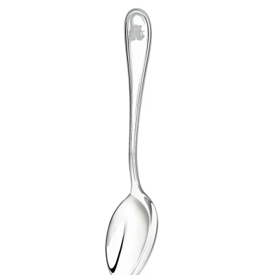 Ложка чайная 'Капелька' посереб. с лазер. гравировкой