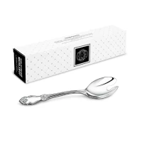 Вилка для салата "Серебряная роза" посеребренная