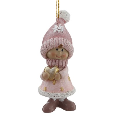 Фигурка декоративная подвесная "Мальчик/Девочка", 2в., L3,5 W3 H9